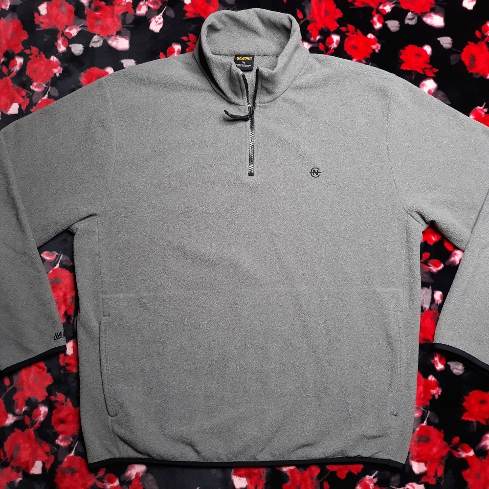 Vintage Nautica Competition Gray Fleece Sweatshirt Size XL
